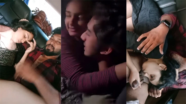 Beautiful College Blowjob And Fucking Inside car