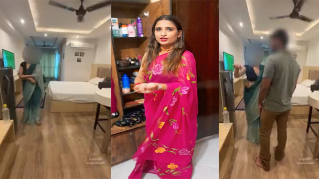 Sexy Indian Wife @hotlaavaa 2 New  Getting Massage & Nude Walk