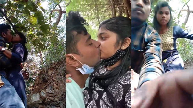 Outdoor Multiple Fun Smooching And boobs Sucking