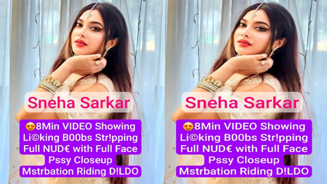 Sneha Sarkar Latest Premium Live – Showing Liucking Boobs