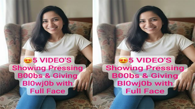 Desi GF Viral Showing Pressing – Boobs & Giving Amazing Blowjob – with Full Face Pron Video