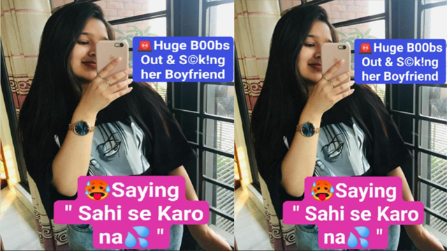 Latest Trending Sucking her Boyfriend – Giving Amazing Blowjob Video Watch Now